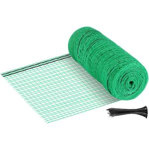 Plastic Garden Fence 7x100 FT Deer Fence Netting, Temporary Mesh Fencing Animal Barrier for Deer, Chicken, Poultry, Pet, Wildlife, Garden Bird Netting for Plant Fruit Tree Vegetable Protection (Green)