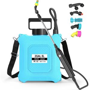 Battery Powered Sprayer 2 Gallon Electric Garden Sprayer for Plants & Weeds