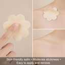 SATINIOR 50 Pairs (100 Pieces) Nipple Covers Disposable Pasties Breast Covers Self Adhesive No Show Bra for Women
