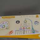 Baby Musical Crib Mobile with Timing Function Projector and Lights,Hanging Rotating Rattles and Remote Control Music Box with 150 Melodies,Crib Toy for Newborn 0-24 Months (Pink)