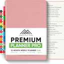 PRODUCTIVITY STORE Pro - Undated, 2026 Planner, 5.8 x 8.3 - The #1 Productivity Planner to Achieve Your 2026 Goals - Planner 2026-2027 - Pink - A5
