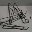 Black Metal Wire Hook Rack, Multi-Purpose Hanging Organizer with Multiple Hooks for Door, Wall, Closet, Kitchen or Bathroom