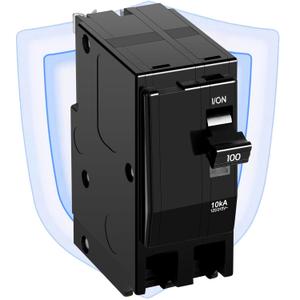 100Amp 2-Pole Circuit Breaker for QO2100CP,Compatible with SD QO Load Center, CSED, and NQOD Distribution Panels,120/240 V,10kA