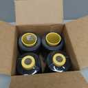 AK Trading 4-Pack Black All Purpose Sewing Thread Cones (6000 Yards Each) of High Tensile Polyester Thread Spools for Sewing, Quilting, Serger Machines, Overlock, Merrow & Hand Embroidery.