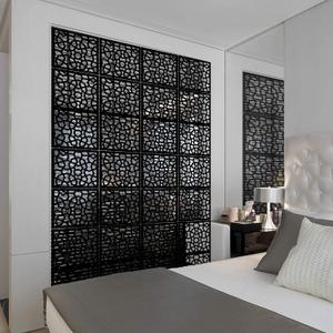 Hanging Room Divider Made of Environmentally PVC, 12 PCS Partitions Panel Screen for Decorating Bedroom