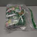 4 Pcs Christmas Shower Curtain Sets with NonSlip Rugs, Toilet Lid Cover and NonSlip U Shape Bath Mat, Christmas Bathroom Decor with 12 Hooks Xmas Holiday Home Decor(Green)