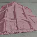 J&V TEXTILES 2 Panels Solid Grommet Semi Sheer Faux Silk Window Curtain Drapes Treatment in 84" Length (Pink) Visit the J&V TEXTILES Store