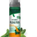 Vet's Best Natural Flea and Tick Waterless Bath for Dogs  No-Rinse Dry Foam Shampoo with Certified Essential Oils  Natural Flea Treatment with Plant-Based Ingredients  8 oz Bottle  Made in USA