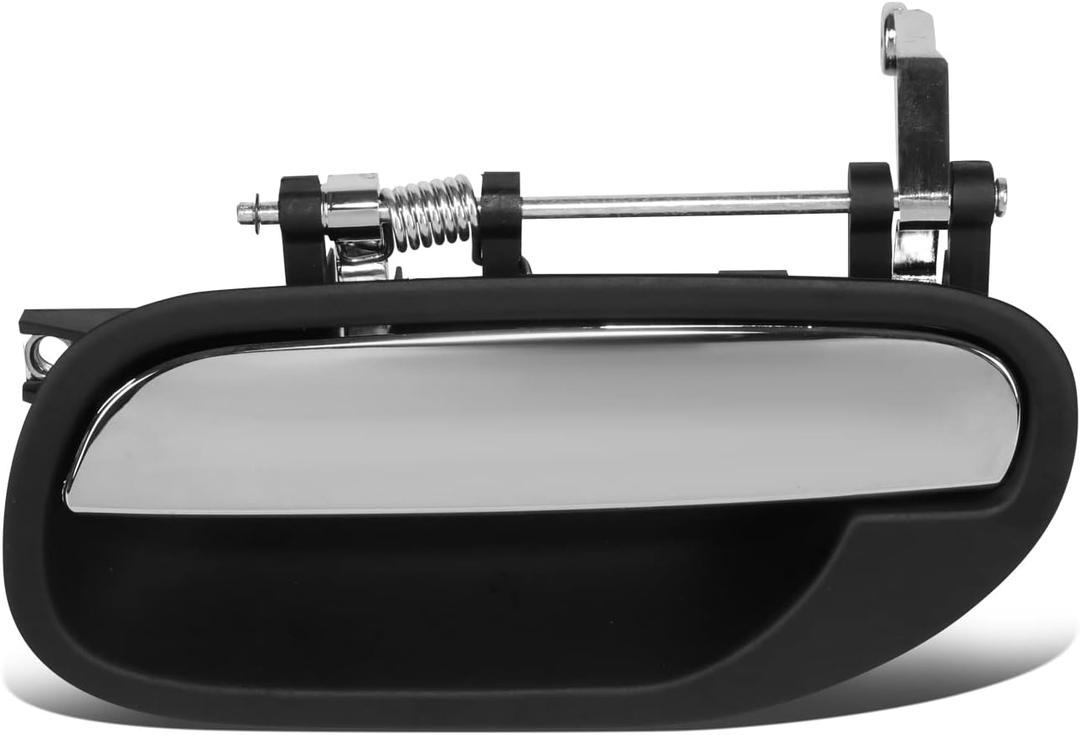 DNA MOTORING OEM-DHO-00197 Rear Driver Side Door Pull Handle Compatible with 00-03 Volvo S40 / V40, Chrome