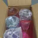 16oz Plastic Mason Jars, Only5Pack Clear Mason Drinking Acrylic Cups with Lids and Stainless Steel Straws Iced Coffee Cups Shatterproof Unbreakable Tumblers for Smoothies, Beer, Coffee, Milk Tea, Colored