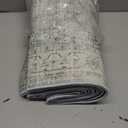 Vintage Runner Rugs for Hallways - Sage Green 2'6"x10' Wide Kitchen Runners, 10 ft Long Entryway Rug, Botanical Pattern with Flowers and Leaves, Washable Non Slip Low Pile