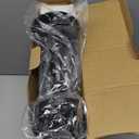 Blosssound 3 Sets Halloween Black Vintage Candle Holder with LED Tea Lights Matte Gothic Tall Holders for Pillar Candles for Halloween Dining Fireplace Home Table Centerpiece