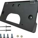 Front Bumper License Plate Frame Bracket Holder Compatible with 2003 2004 2005 2006 2007 GMC Sierra 1500 2500HD 3500HD Replace 15199886,GM1068135