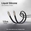 Invisible Holder Charger Cable with Stand,2 in 1 Sideways Invisible Holder Charger Cable,240W Foldable Phone Stand Cord for Smartphones & Tablets (Black)