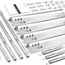 Grill Replacement Parts for Charbroil Performance 463342119, 463335517, 463347017, 463332718, 304 Stainless Steel Grill Parts for Char-Broil 463342118, 463376017, 463332718, 16 15/16" Heat Plate