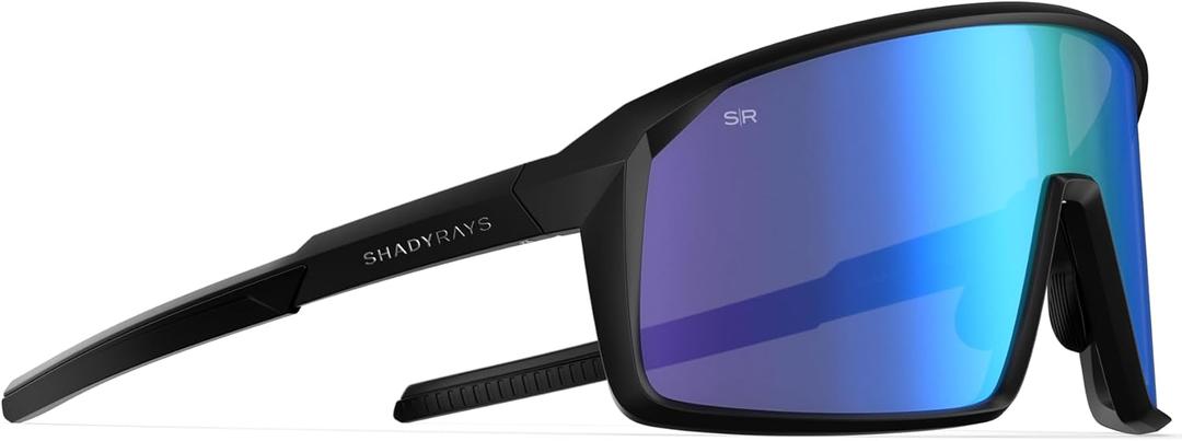 Shady Rays Rival Mens | Single Lens Shield Panoramic Polarized Sunglasses
