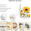 3Pcs Sunflowers Canvas Wall Art Modern Minimalist Yellow Botanical Floral Wall Decor Pictures Rustic Field Plant Flowers Posters Prints for Bathroom Gallery Living Bedroom Decoration