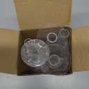 Ninehaoou 6 Pcs Cylinder Bud Vases for Centerpieces, 7.9" Acrylic Clear Small Tall Slim Flower Vases for Single Rose, Home Aesthetic Wedding Table Decorations for Party Desk Decor