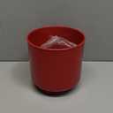 Cooler Kitchen Jumbo Extra Large Sturdy Rotating Black Utensil Holder Caddy with No-Tip Weighted Base, and Gripped Insert - Rust Proof and Dishwasher Safe Kitchen Utensils Holder, Red