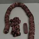 Jumbo Heatless Hair Curler Set-Satin Heatless Curls Overnight, Jumbo Curling Rod Headband, No Heat Curlers To Sleep in (Brown)