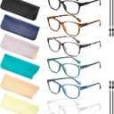 Gaoye Blue light Reading Glasses for Women Men Prescription Readers Mens Womens 6 Pack Bluelight Blocking Computer Eyeglasses (Mix)