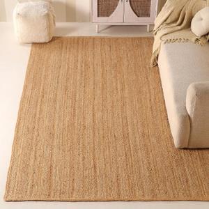 Hand Braided 8'x10' Jute Area Rug - Premium Eco Friendly Natural Fiber Farmhouse Style Rugs for Living Room, Bedroom, Dinning Room, Hallway, Office