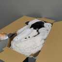 Heated Blanket Twin Blanket - Fast Heating Electric Blanket, Soft Flannel Heated Twin with 4 Time Settings,10 Heating Settings, Warm Gifts for Women & Mom & Grandma(62"x84"Cow Print White) (01 - Black Ombre-white)