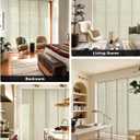 UNISHADES Panel Track Blinds for Sliding Glass Doors, Lattice Greige | Adjustable track fits 45 3/4"–82 5/8" wide with trim-to-height 100% paper fabric for light filtering and privacy.