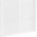 EZ-FLO 14 x 14 Inch (Duct Opening) Return Air Vent Cover for Wall or Ceiling, Solid Steel Return Air Grille, HVAC Vent Cover, White, 61640