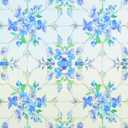 SOMWISE Frosted Glass Window Privacy Film with Tools, Heat Blocking, Anti-UV, Anti-Glare, Static Cling, Decor for Home Bathroom Door, Renter Friendly, Removable, Reusable, Blue 35Inchx78.5Inch