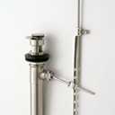 Jaclo 836-SB Fully Polished Pop-up Drain Assembly with Overflow, Satin Brass
