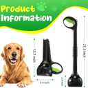 27.5" Dog Pooper Scooper, Pooper Scooper for Large, Medium, Small Dogs, Easy Single-Hand Operation, No More Bending, High-Strength Material, Suitable for Yard, Sand, Grass, and Gravel