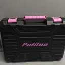 PULITUO Drill Set, 148-Piece Home Tool Set with 12V Pink Cordless Drill, Hand Tool Kits, and Tool Box, Suitable for Men, Women, and DIY Enthusiasts for Home Improvement.