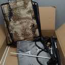 Indestructible Heated Cat House for Outside Winter, 100% Waterproof, Safe Escape Door, Insulated Outdoor Cat Shelter with Heater for Feral Barn Cat Kitty (Desert Camouflage, 12"x16"x18")