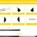 Hood Struts Lift Support Compatible with Toyota Tacoma 2016-2023 Accessories Front Hood Quicklift Gas Shocks Damper Bracket Springs Rod Prop, Need to Drill, 1 Pair Black