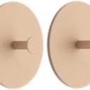 SIAMESE Colorful Adhesive Hooks, 4 Pcs Decorative Wall Hooks, Damage Free Cute Sticky Hook for Home, Office, Bathroom, Decorative Hook for Shower, Keys, Hats, Bags (Elegant Almond)