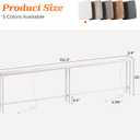 SUPERJARE 102.3 Inch Sofa Table with 2 Power Outlets and USB-C Ports, 5.9 Inch Narrow Console Table with Storage, Extra-Long, for Entryway Hallway Couch Behind Sofa, Small Spaces, White, 5.9"D x 102.3"W x 29.7"H
