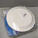2 x 144pcs Blue Graduation Party Supplies for 24, Blue Graduation Decorations 2026 with 9 Inch Graduation Plates, 7 Inch Dessert Plates, Napkins, Paper Cups, Forks and Knives