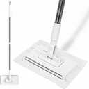 Mini Sweeper Mop No-Touch Dirty Cleaning Flat Dust Mop for Dry Wet Disposable Pads, Multi Surface Mop Floor Mopping and Sweeping Cleaning Head for Kitchen Wall Bathroom Toilet Corners Window