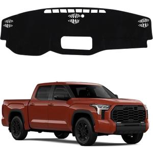 YYCKE Dash Cover Mat Custom Fit for 2022 2023 2024 2025 2026 Toyota Tundra Accessories Dashboard Pad Carpet Protector