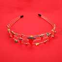 mokkia Cinco De Mayo Headband for Women Mexican Accessories Enamel Chili Sombrero Hairband Jeweled Rhinestone Headband Mexican Fiesta Outfits Holiday Gifts (Mexican B)