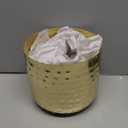 MyGift 6-Inch Shiny Brass Tone Metal Plant Pot with Hammered Texture, Cylindrical Indoor Succulent Planter - Handcrafted in India