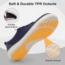 Relxfeet Men's Wide Toe Box Walking Shoes Slip On Breathable Knit Sneakers Lightweight Comfort Fit for All-Day Wear, 9.5 Wide