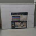 Loddie Doddie Magnetic Dry Erase Calendar Whiteboard - 17 x 23 in Aluminum Frame - Spacious Monthly Planner Grid - Fridge Magnet & Wall Calendar Mount - Dry Erase Markers & Magnets