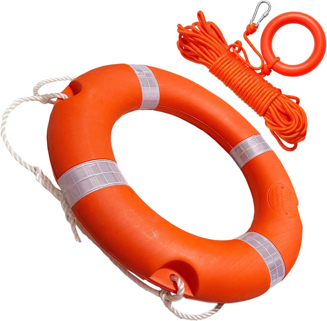 23 inch Boat Safety Throw Ring, Life Preserver Ring Buoy