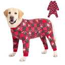 Yeapeeto Dog Onesie Surgery Recovery Suit for Large Medium Bodysuit Dogs Pajamas PJS Full Body for Shedding, Prevent Licking, Wound Protection, Cone Alternative, Size 6XL