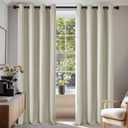 Deconovo Blackout Curtains for BedroomSet of 2 52W x 84L Inch Thermal Insulated & Noise Reducing PanelsHome Window Room Darkening Sustainable Grommet Drapes for Living Room and Nursery, Light Beige