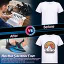 4 Pieces Unisex Sublimation Blank T Shirt White Shirts for Sublimation Men Women Short Sleeve T-Shirt (White) 4XL