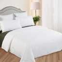 LilySilk All Season Silk Comforter/Duvet/Quilt, 100% Silk Floss Filling with 100% Cotton Cover Queen(87x90 Inch,Silk Weight:1.75kg) (White)