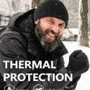 Zylioo 2XL/XL/L/M/S Fleece Skull Cap,Thermal Ski Hats,Cycling Helmet Liner,Winter Athletic Beanie Hat for Men Women (Green)